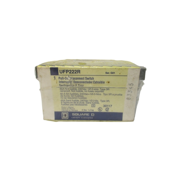 SQUARE D UFP222R SER. G01 240VAC 60A NSMP