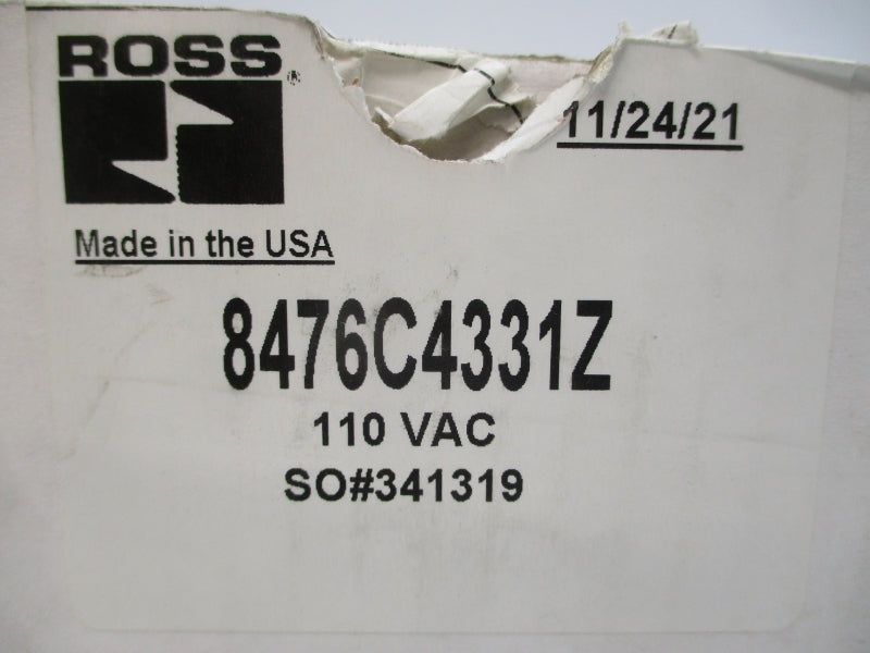 ROSS 8476C4331Z 110VAC NSMP