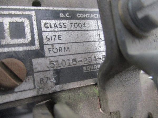 SQUARE D 7004 MXC03 51015-204-505360 SER. A 230/240VDC 25A UNMP