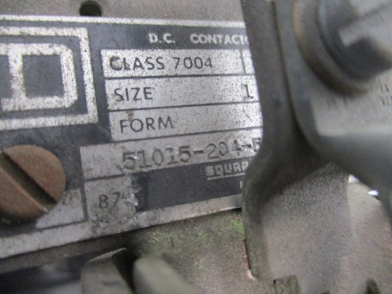 SQUARE D 7004 MXC03 51015-204-505360 SER. A 230/240VDC 25A UNMP