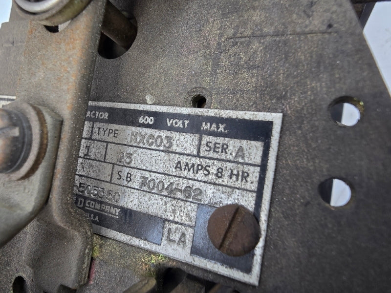 SQUARE D 7004 MXC03 51015-204-505360 SER. A 230/240VDC 25A UNMP
