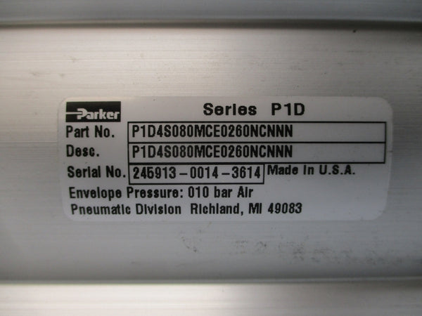PARKER P1D4S080MCE0260NCNNN SER. P1D NSNP