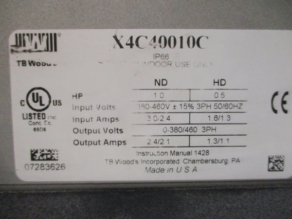 TB WOODS X4C40010C 380-460V 3.0/2.4A NSNP