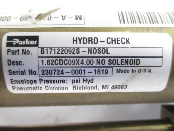 PARKER B17122092S-NOSOL 1.62CDC09X4.00 NSNP