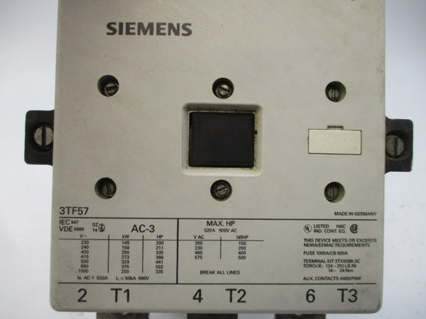 SIEMENS 3TF5722-0CF7 110-132V UNMP