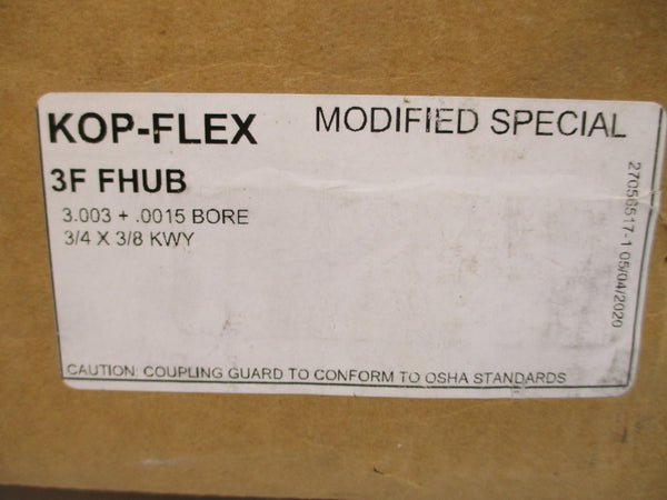 KOP-FLEX 3F FHUB 3.003 .0015 3/4X3/8 NSMP