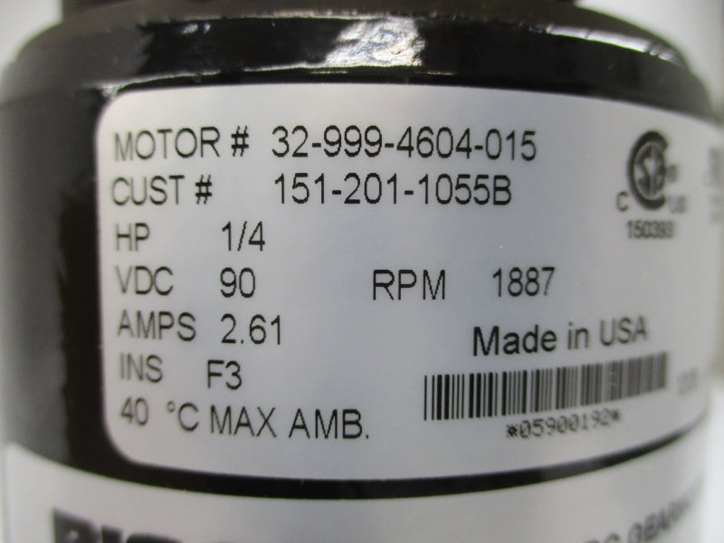 BISON 021-756-4410 32-999-4604-015 SER. 756 90VDC 2.61A NSMP
