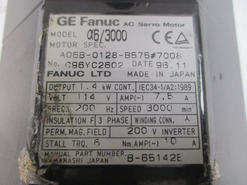 GE FANUC A06B-0128-B575#7008 114VAC 7.5A (AS PICTURED) NSNP