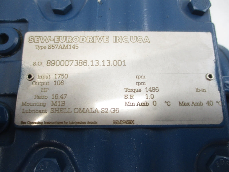 SEW-EURODRIVE S57AM145 NSNP