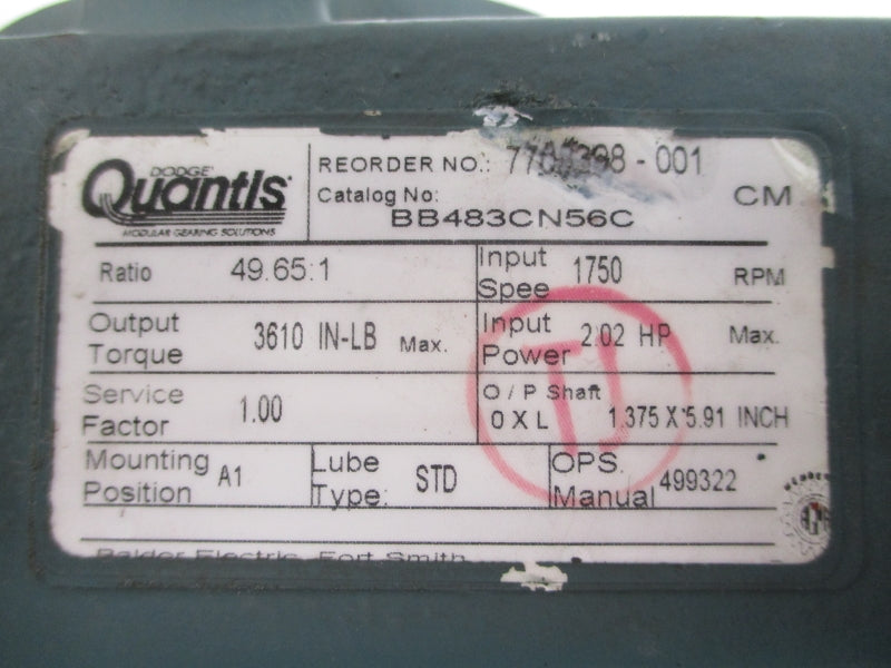 DODGE BB483CN56C UNMP