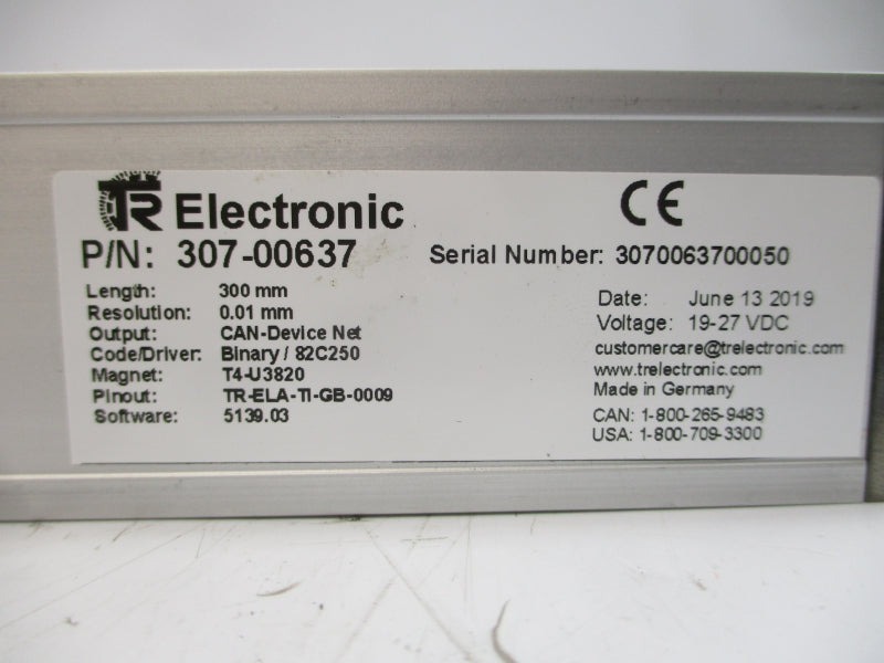 TR ELECTRONIC 307-00637 19-27VDC NSNP