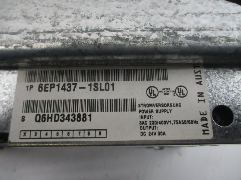 SIEMENS 6EP1437-1SL01 230/400VAC 1.75A NSNP