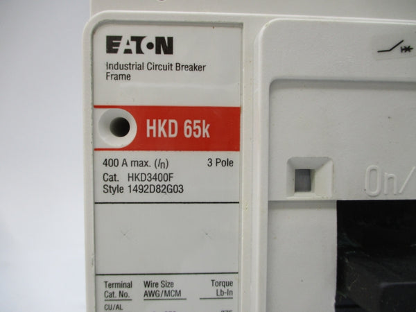 EATON HKD3400F 1492D82G03 SER. C 600VAC 400A NSMP