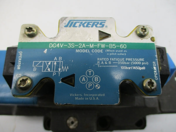 VICKERS DG5V-8-S-2A-K-M-FW-B-10 02-325861 110/120V .48/.46A 1450/5000PSI UNMP