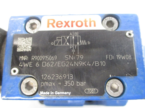 REXROTH H-4WEH 25 K68/6EG24N9ETK4/B10D3 R900731348 24VDC 1.25A UNMP