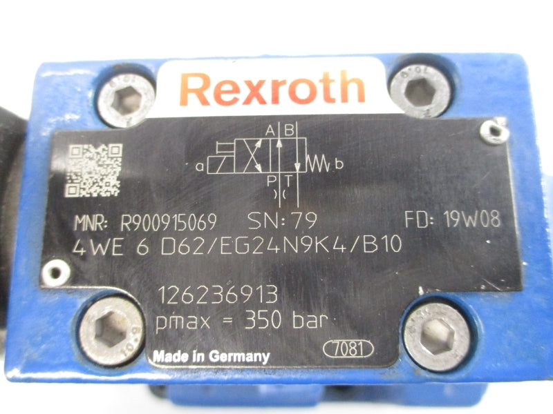 REXROTH H-4WEH 25 K68/6EG24N9ETK4/B10D3 R900731348 24VDC 1.25A UNMP