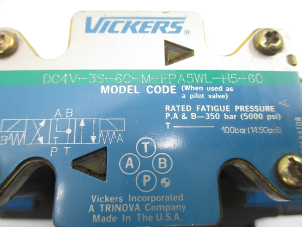 VICKERS DG5V-8-S-2C-M-FPA5WL-H-10 02-342418 24VDC 1450/5000PSI UNMP
