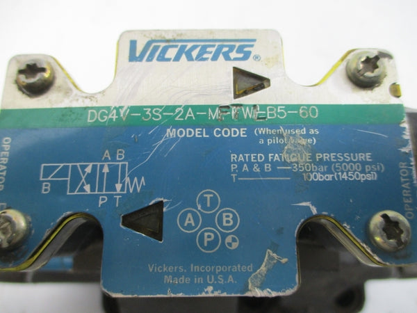 VICKERS DG5S-8-6AEMFTWL-B5-30 02-128036 110/120V .48/.46A 1450/5000PSI UNMP