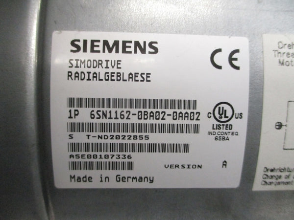 SIEMENS 6SN1162-0BA02-0AA02 360-480V 0.25A NSNP