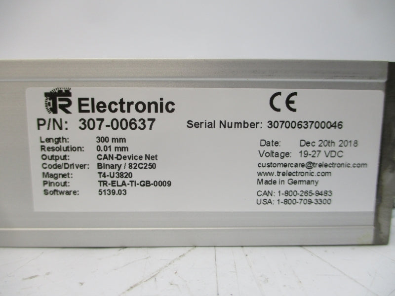 TR ELECTRONIC 307-00637 19-27VDC NSMP
