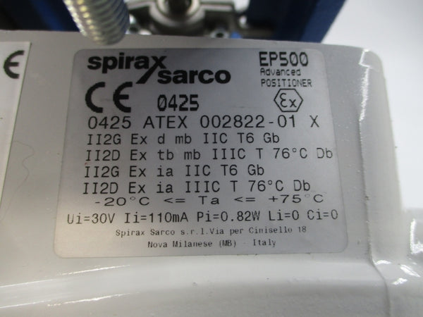 SPIRAX SARCO LEA33PTSUS3 PN9126E EP500 15-30PSI 1-1/2" NSNP