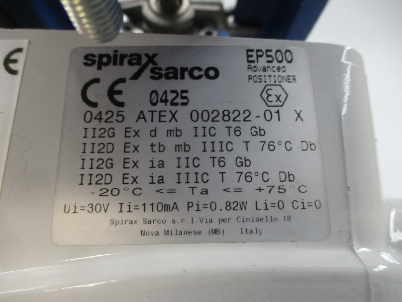 SPIRAX SARCO LEA33PTSUS3 PN9126E EP500 15-30PSI 1-1/2" NSNP