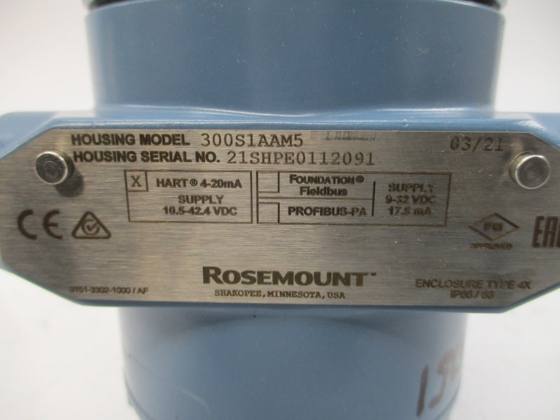 ROSEMOUNT 3051S2TG3A2B11A1AB4M5 10.5-42.4VDC 800PSI NSNP