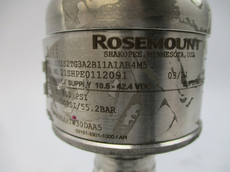 ROSEMOUNT 3051S2TG3A2B11A1AB4M5 10.5-42.4VDC 800PSI NSNP