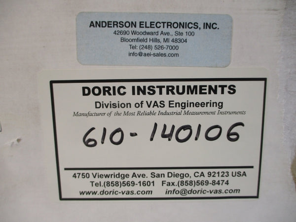 DORIC INSTRUMENTS 610-140106 90-132VAC NSMP