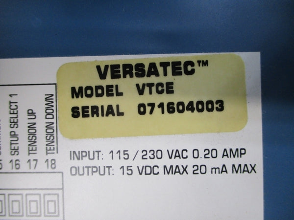 VERSATEC VTCE 115-230VAC 0.20A UNMP