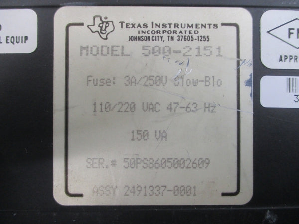 TEXAS INSTRUMENTS 500-2151 110/220VAC 3A UNMP