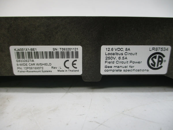 FISHER-ROSEMOUNT SYSTEMS 12P0818X072 KJ4001X1-BE1 250V 6.5A REV. L NSMP