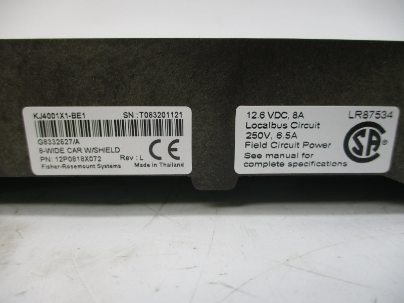 FISHER-ROSEMOUNT SYSTEMS 12P0818X072 KJ4001X1-BE1 250V 6.5A REV. L NSMP