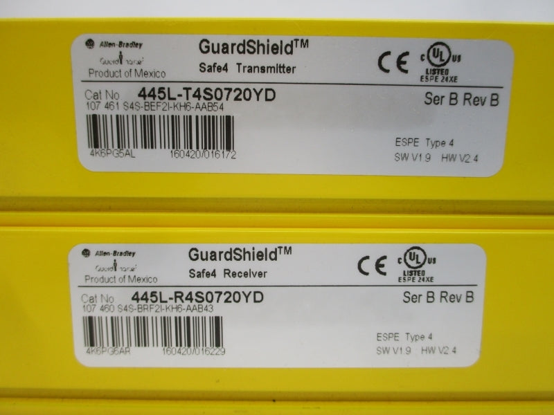 ALLEN BRADLEY 445L-P4S0720YD SER. B 24VDC REV. B NSMP