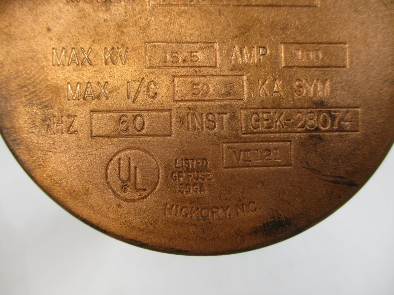 GENERAL ELECTRIC 9F62 DDD100 EJ0-1D 15.5KV 100A NSNP