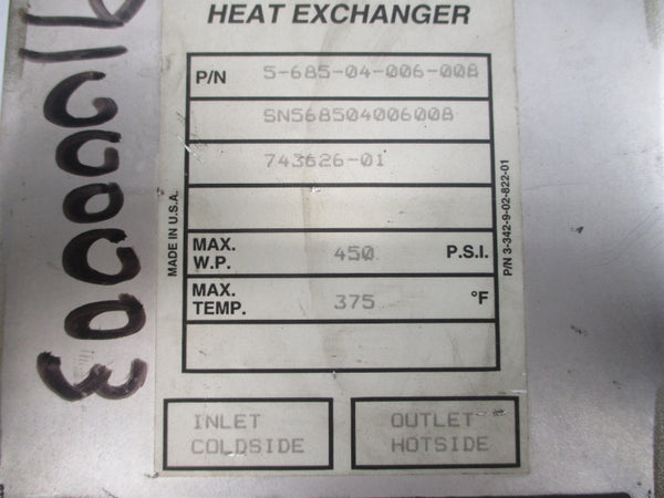 ITT 5-685-04-006-008 450PSI 375'F NSNP