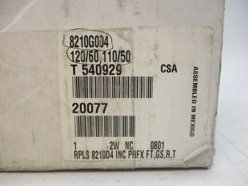 ASCO 8210G004 110/120V 1" NSFS
