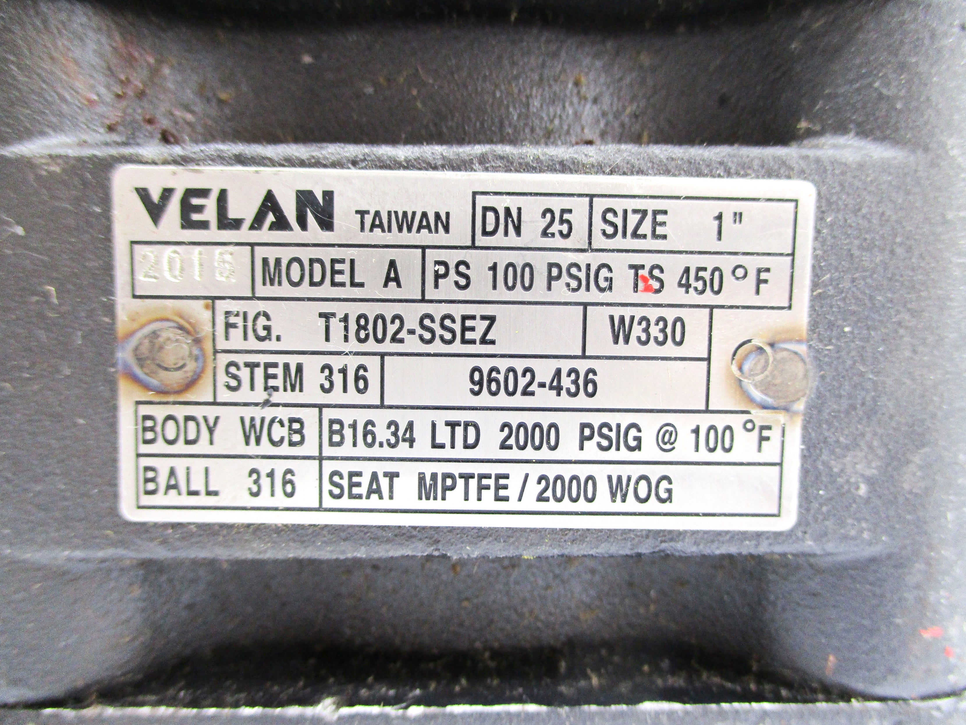 VELAN T1802-SSEZ 1" NSNP