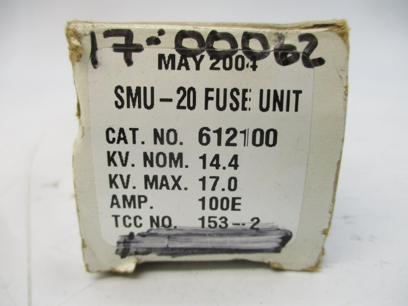 S&C ELECTRIC SMU-20 612100 100EA NSMP