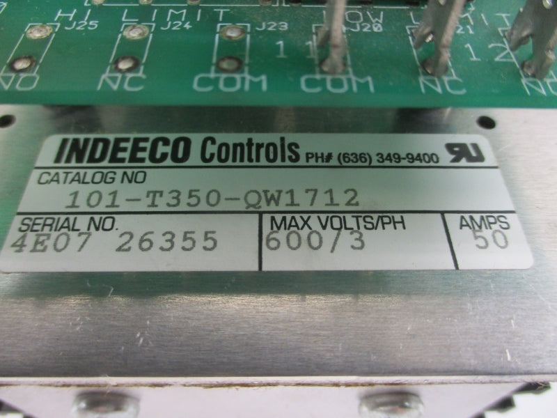 INDEECO CONTROLS 101-T350-QW1712 600V 50A NSNP