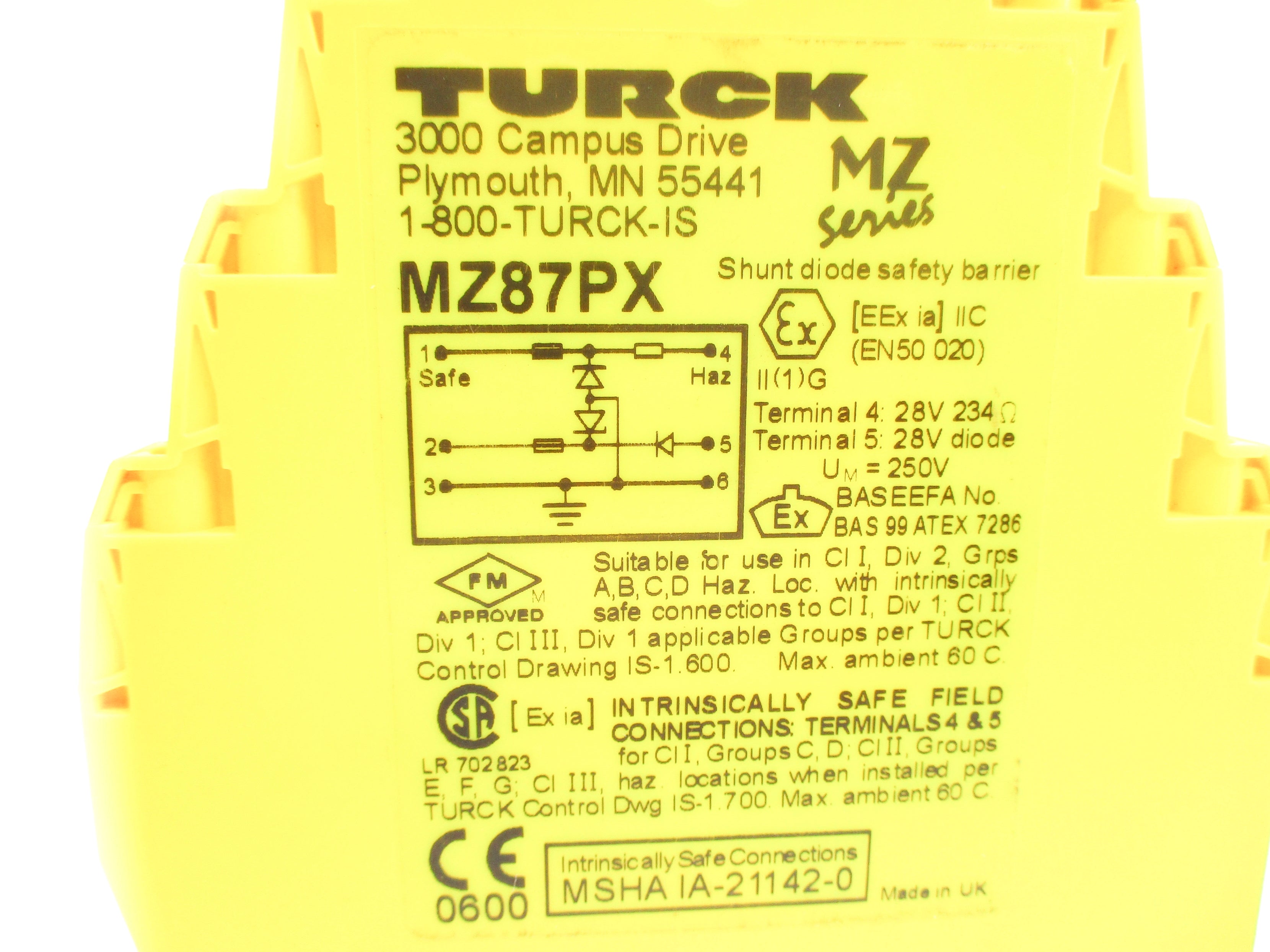 TURCK MZ87PX NSNP