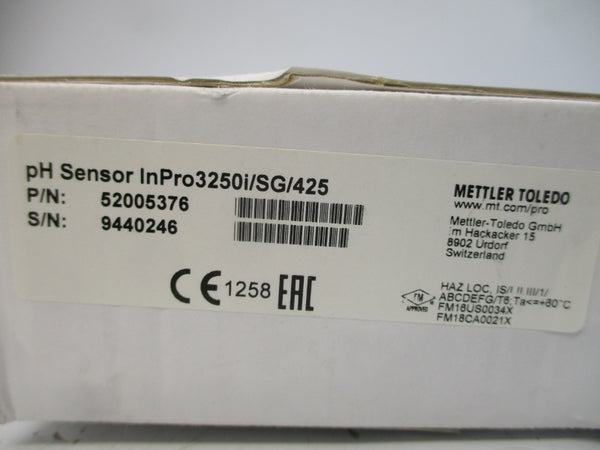 METTLER TOLEDO 52005376 INPRO3250I/SG/425 NSMP