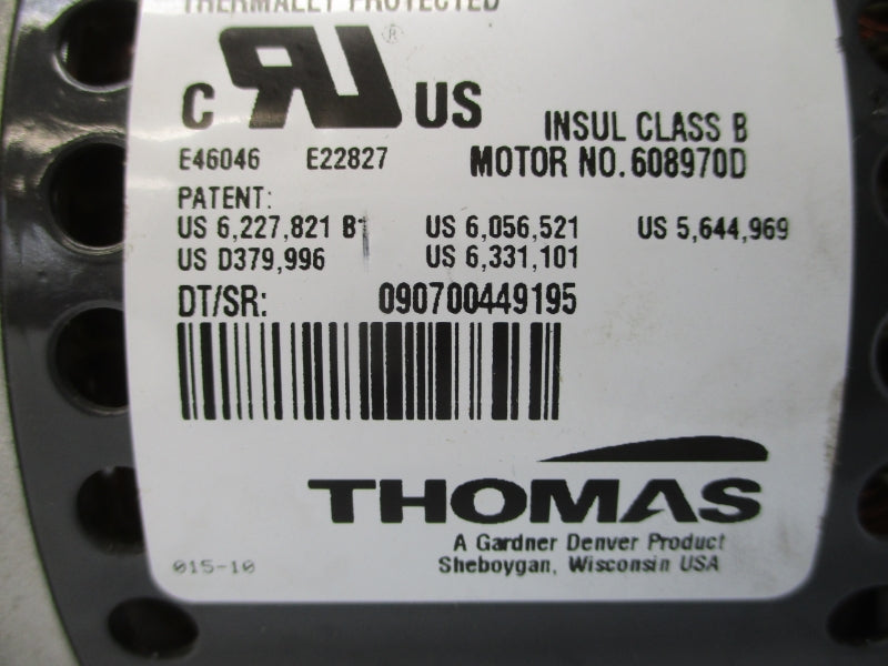 THOMAS 2660CE32-190 115V 4.3A NSNP