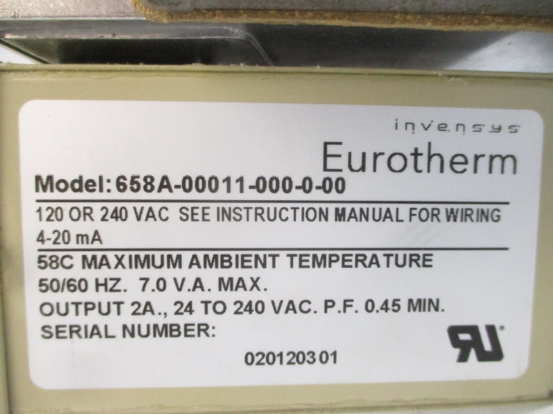 EUROTHERM EA57-21370 120V 0.65A NSNP