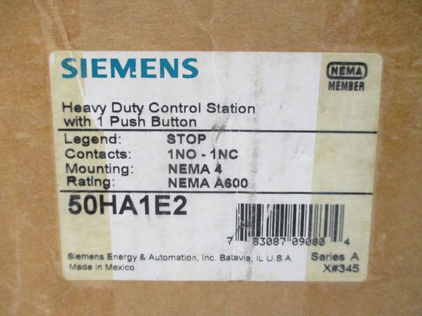 SIEMENS 50HA1E2 SER. A 600VAC NSMP