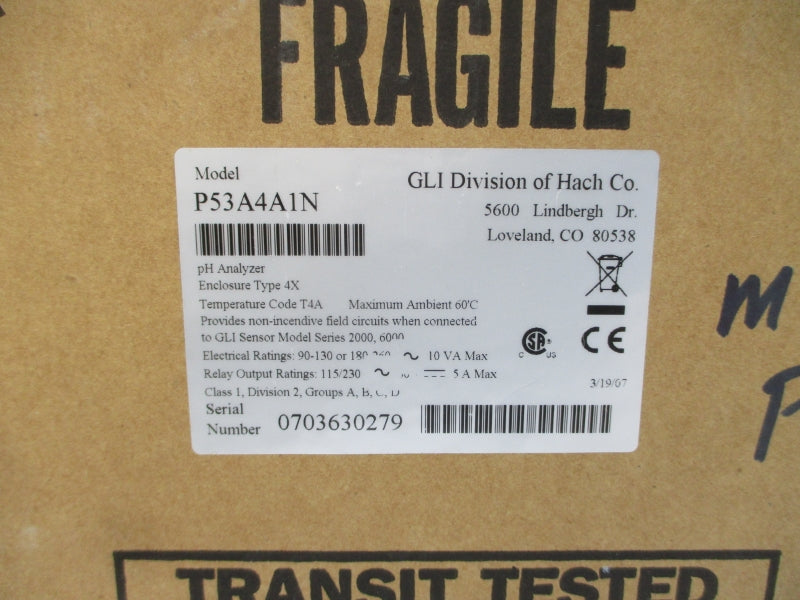 GLI DIVISION OF HACH P53A4A1N 115/230V 5A NSMP