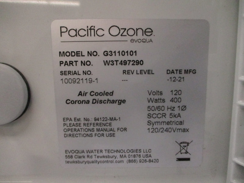 PACIFIC OZONE G3110101 W3T497290 120/240V NSNP