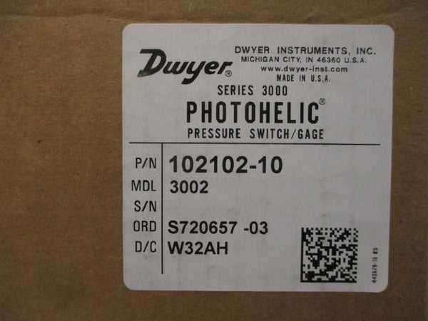 DWYER 102102-10 3002 25PSI 0-2 NSMP