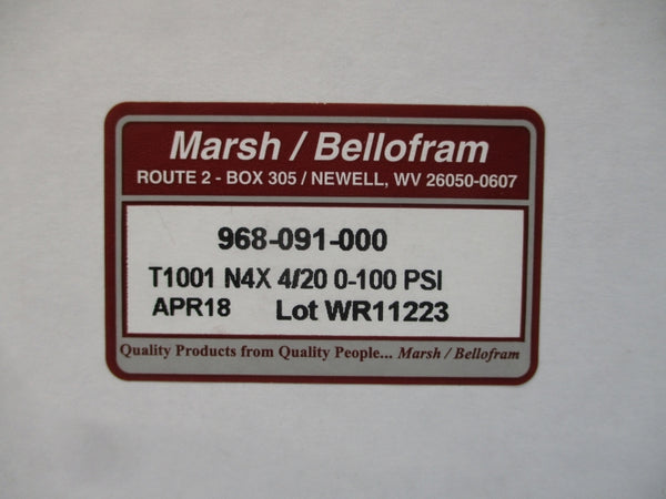 MARSH/BELLOFRAM 968-091-000 28V 110-130PSI NSMP