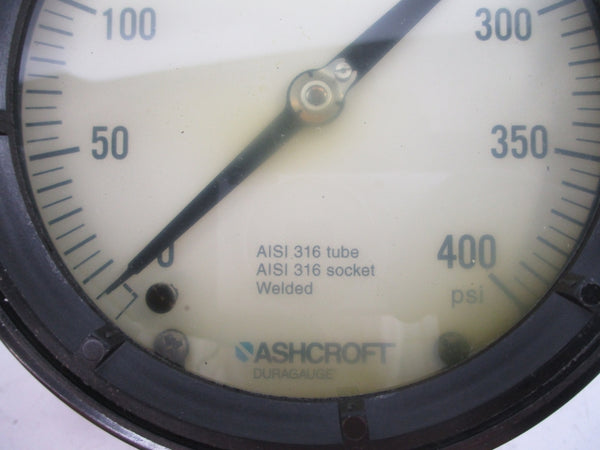 ASHCROFT 45-1279-SSL-02L-400# 0-400PSI 4-/2" NSMP